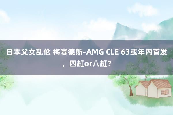 日本父女乱伦 梅赛德斯-AMG CLE 63或年内首发，四缸or八缸？