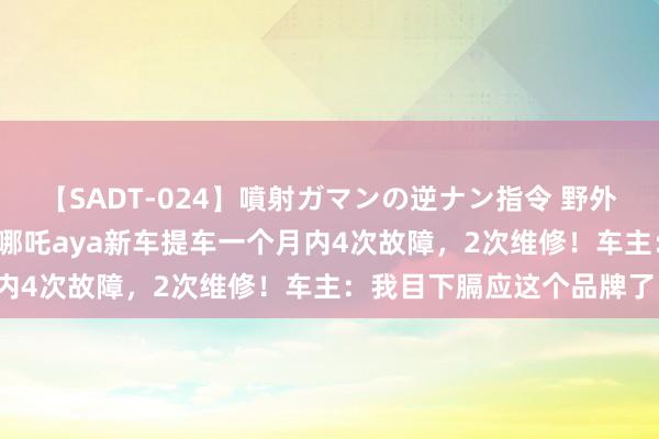 【SADT-024】噴射ガマンの逆ナン指令 野外浣腸悪戯 人人网快快帮|哪吒aya新车提车一个月内4次故障，2次维修！车主：我目下膈应这个品牌了！